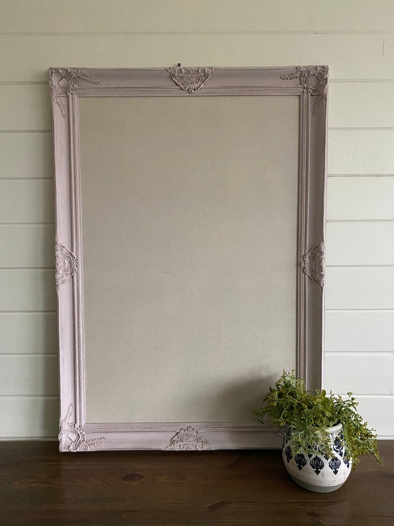 Pink MEMO BOARD Fabric Cork Board Linen Pinboard Girls Room Etsy