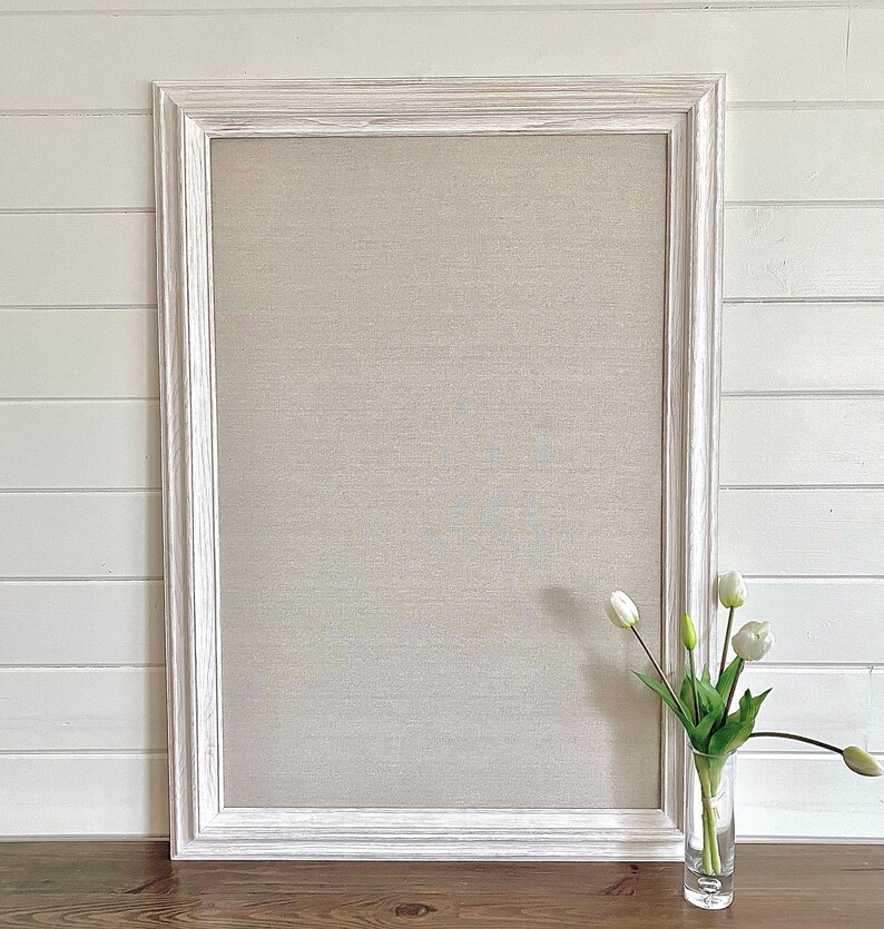 Modern Farmhouse BULLETIN BOARD Fabric Memo Board Linen Board Etsy