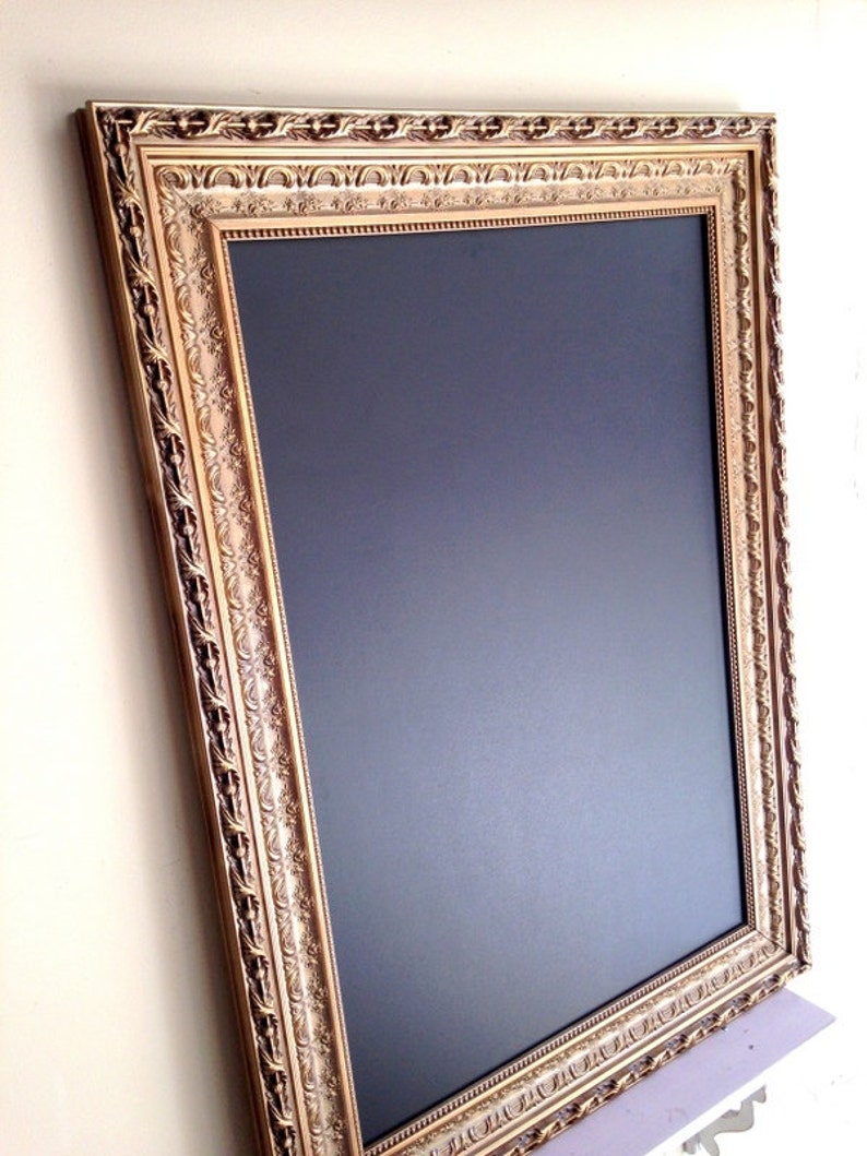 HUGE Framed Chalkboard Gold Extra Large Chalkboard Kitchen - Etsy