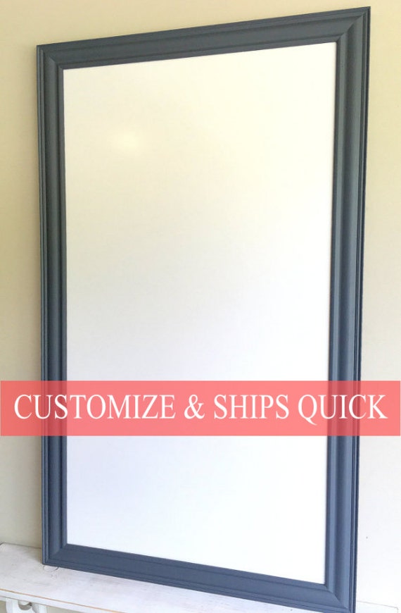 Decorative Dry Erase Board Magnet Board Gray Grey Whiteboard Etsy
