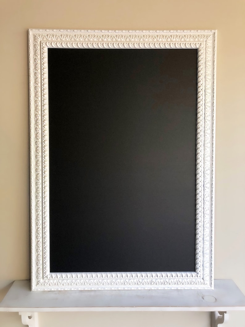 30x42 LARGE CHALKBOARD Magnetic Chalkboard White Chalkboard Framed Chalkboard Kitchen Organizer Wall Organizer Wedding Chalkboard image 6