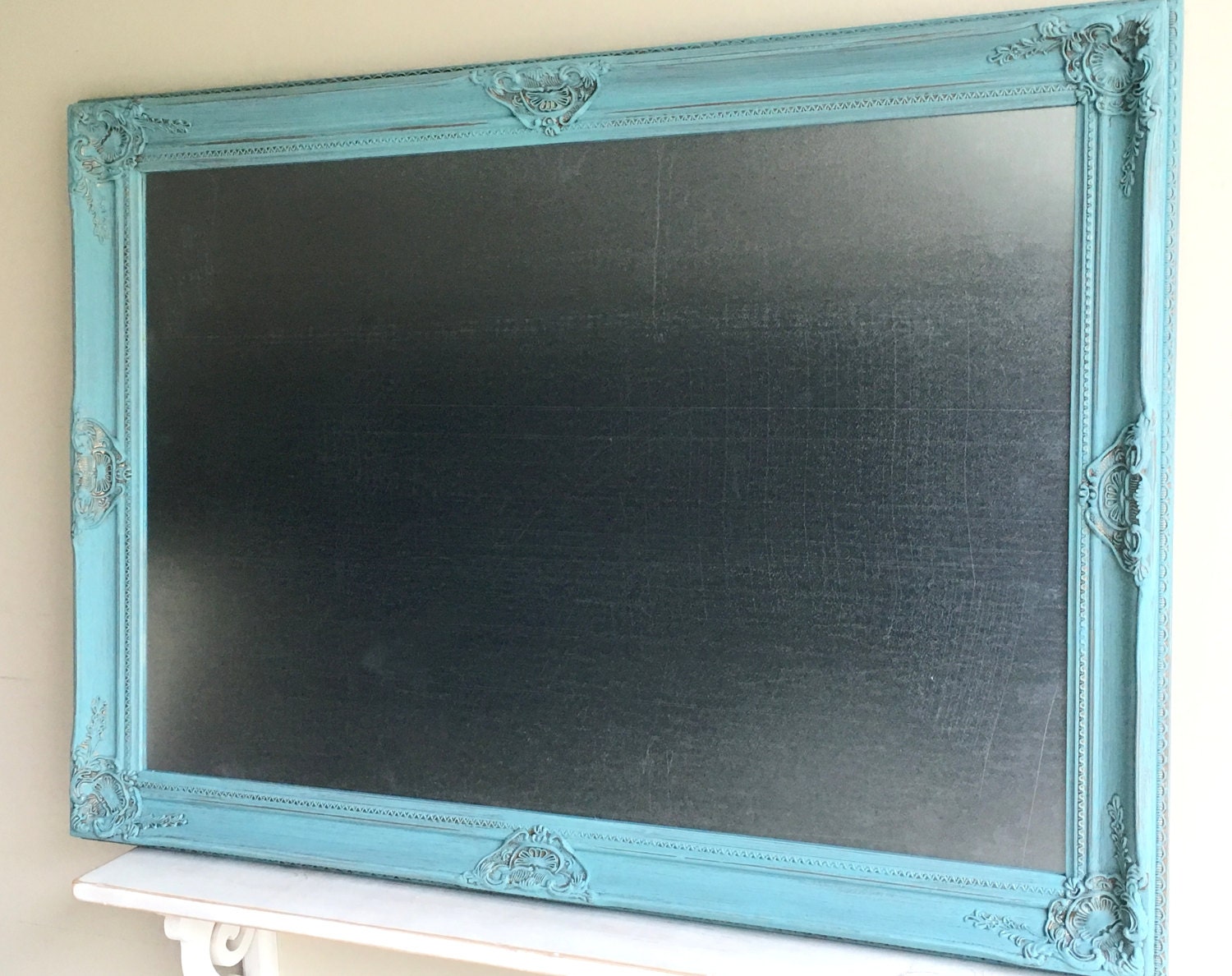 Scandi Distressed Framed Chalkboards in Blue Brown Grey White Pink Silver & Wood 