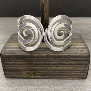 Recycled Vintage Flatware Jewelry, Double Fork Bracelet in Spiral #2 Design