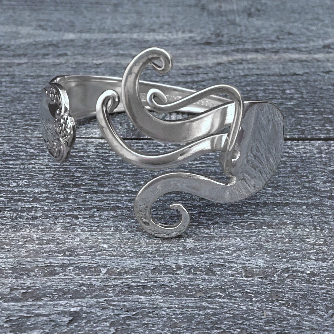 Functional Art, Unique Sculptural Fork Bracelet, Gifts for Women ...