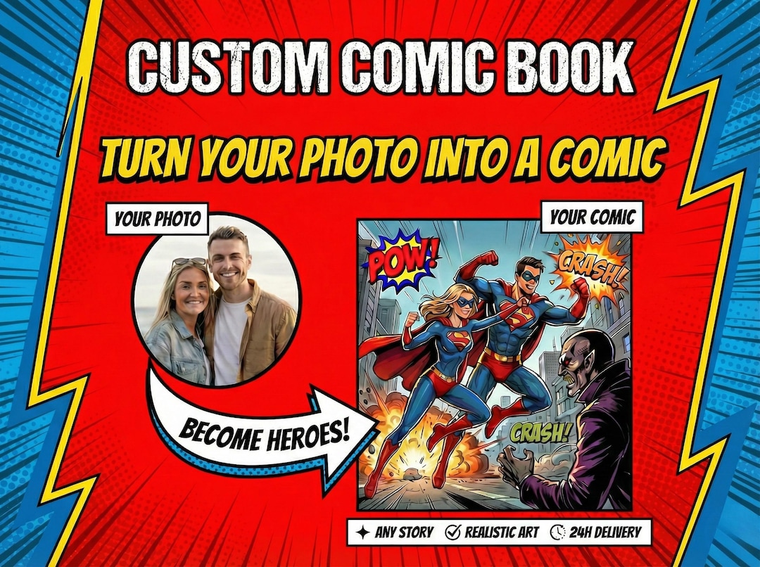 Personalized Comic Book Gift – Custom Story & Illustrations - Etsy