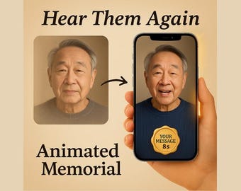 アニメーションメモリアルビデオ - パーソナライズされた写真トリビュートギフト