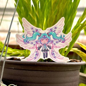 Bibliskt korrekt Hatsune Miku-klistermärke | Angel Seraphim Anime Meme-dekal bild 3