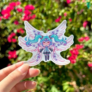 Bibliskt korrekt Hatsune Miku-klistermärke | Angel Seraphim Anime Meme-dekal bild 4