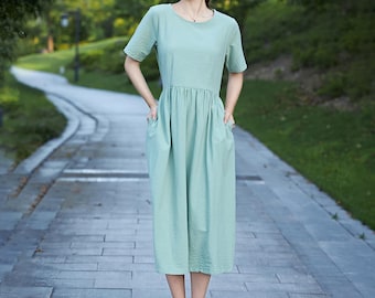 corset off the shoulder dress Loose ruffled dress in percale cotton – Ledoux Store