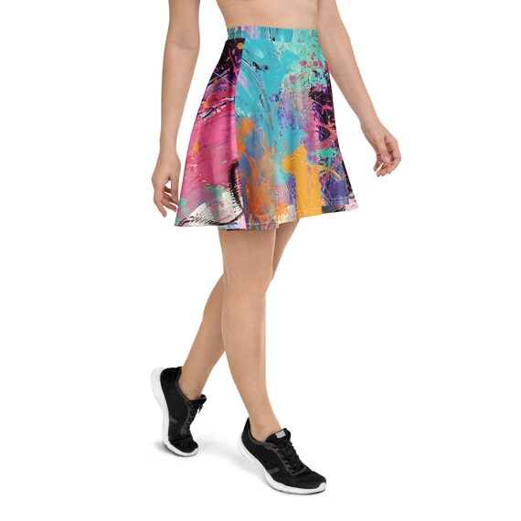 Neon Skater Skirt