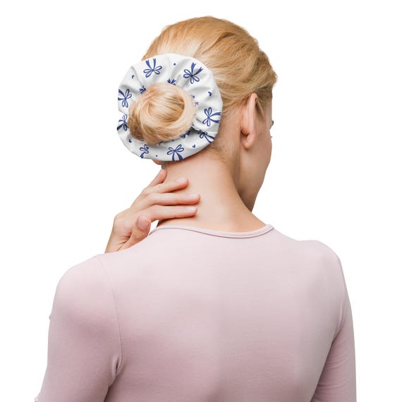 Colorful Printed Hair Ring | Recycled Textile Hair Band | Soft, Flexible Ponytail Scrunchie | Stylish Hair Decoration