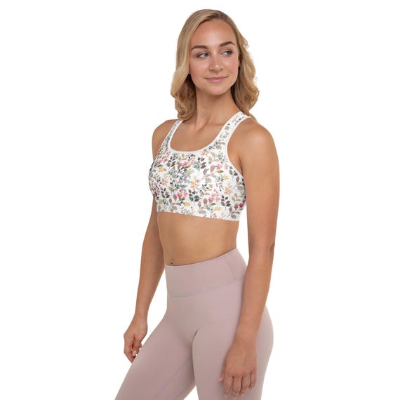 Boho Garden | Padded Sports Bra Your go-to for gym days: best sports bra, backless bra, bralette, wireless bras | 25% OFF 3+ | FREE delivery