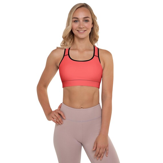 Coral Red | Padded Sports Bra Feel Confident & Comfortable with Our Padded Bra | 25% OFF on 3+ items | FREE Delivery Globally