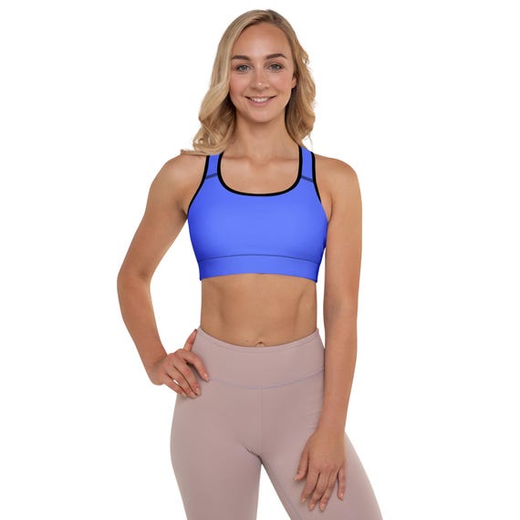 Royal Blue Padded Sports Bra Extra Support, Comfort & Style with Our Padded Womens Bras | 25% OFF 3+ items | FREE Delivery