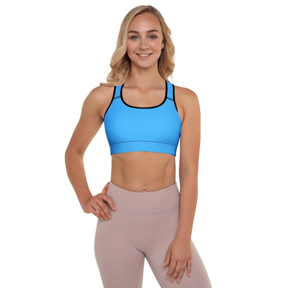 Light Blue Padded Sports Bra Lift and Shape Your Bust with Our Padded Bra | 25% OFF 3+ items | FREE Delivery