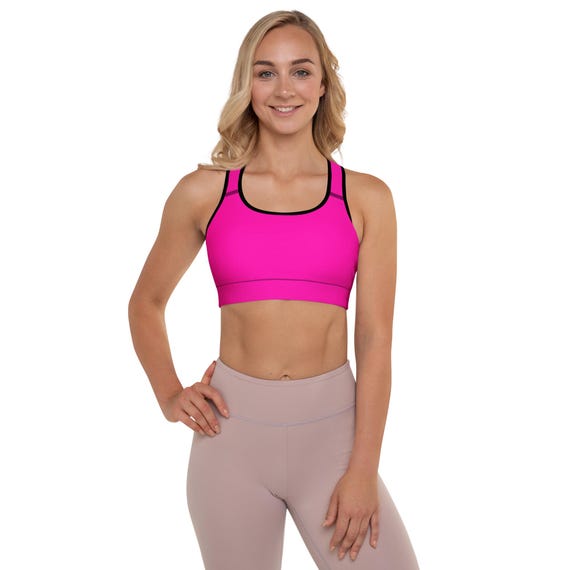 Dark Pink - Padded Sports Bra Supportive, Soft, Comfy, Hit Gym, Running, Dance class, freestyle, Sleep | 25% OFF on 3+ items | FREE Delivery