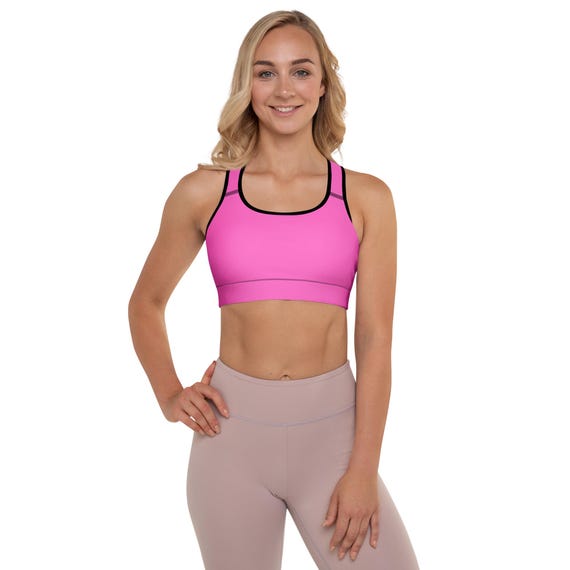 Pink | Padded Sports Bra Boost Your Bust & Shape with Comfortable Padded Bras | 25% OFF 3+ items | FREE Delivery