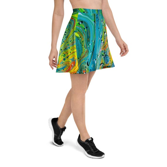 Fluid Green Skirt