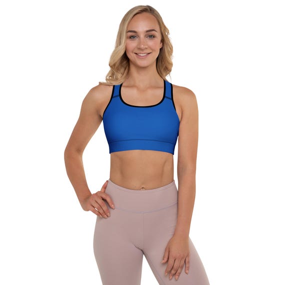 Cobalt Blue Padded Sports Bra Stay Comfy and Supported All Day Long with Our Padded womens Bra | 25% on OFF 3+ items | FREE Delivery