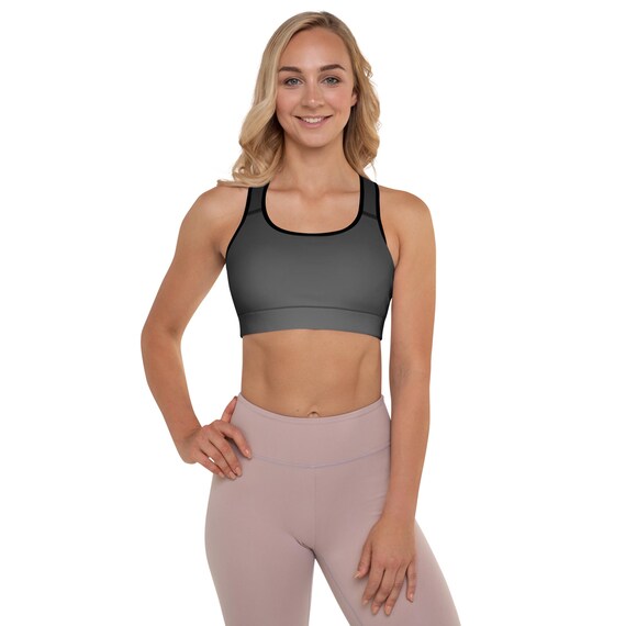 Obsidian Fade Padded Sports Bra Move freely in best wireless bra, racerback bra, balconette bra, best bras | 25% OFF 3+ item | FREE delivery