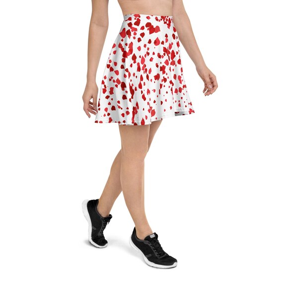 Falling Red Petals Skirt