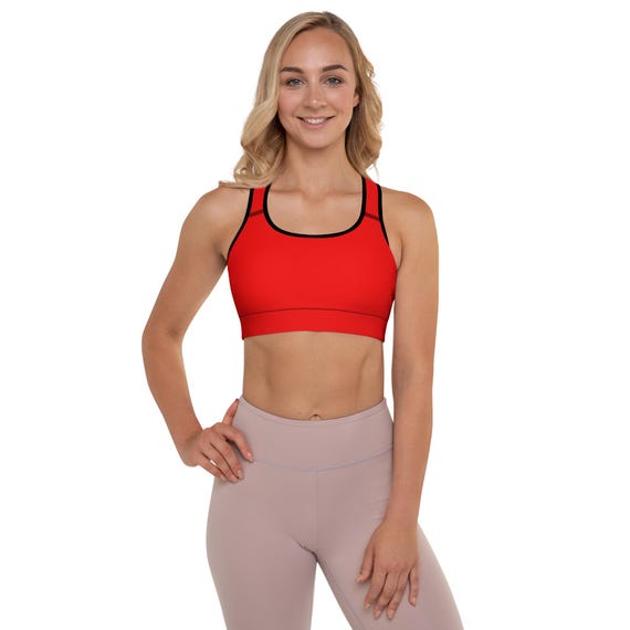 Dark Red - Padded Sports Bra Feel Confident and Supported, Womens Bra, Gym Bra, Running Bra, Sleeping Bra | 25% OFF 3+ items | FREE Delivery