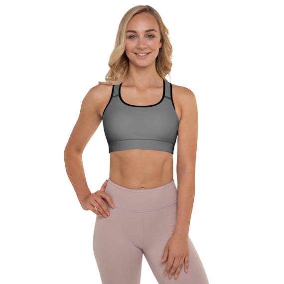 Slate Gray | Padded Sports Bra Shape, Support & Comfort All in One – 25% OFF on 3+items - FREE Delivery on Padded Bras!