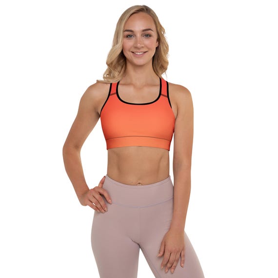 Sunrise Blush - Padded Sports Bra Shape and Support, Hit Gym, Fitness, Workout, Yoga, Running | 25% OFF on 3+ items | FREE Delivery