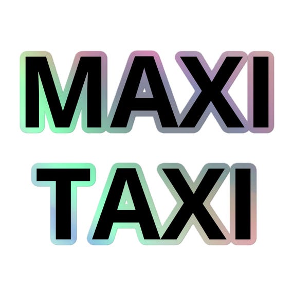 MAXI TAXI Holographic stickers