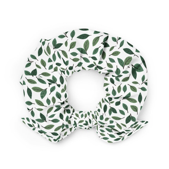 Bow Hair Scrunchie for Women  | Eco-Friendly Recycled Hair Tie | Soft, Stretchy & Breathable | 90s Retro Hair Accessory