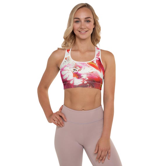 Waves of Wonder | Padded Sports Bra Sleek fit for fitness: plunge bra, low back bra, balconette bra & comfortable bras | 25% OFF 3+ Items