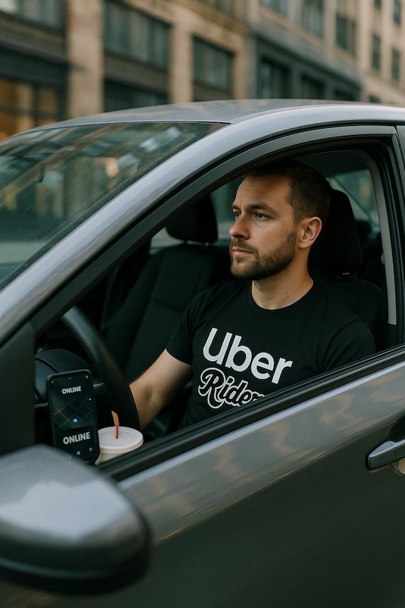 Uber Rider T-Shirt for Men & Women | Comfortable Driver Tee | Bold Printed Shirt | Gift for Uber Drivers | Gift Tee | Free Delivery