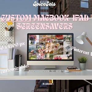 Screensaver personalizzabile Pinterest MoodBoard Macbook Ipad / Vision Board / Sfondo estetico alla moda