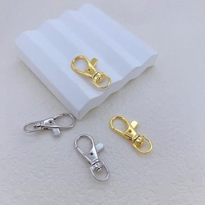 2pcs 18k gold filled lobster swivel clasps,Push Clasp,Swivel Hooks, Available in Gold, Silver