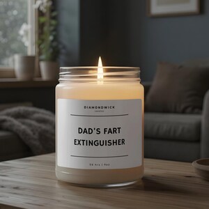 Funny Dad Candle, Dad&#39;s Fart Extinguisher Candle, Gift for Dad, Novelty Candle, Joke Candle, Father&#39;s Day Candle, Gag Gift Candles