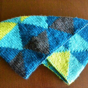Honors Geometry Cowl Knitting Pattern by Katie Canavan image 2
