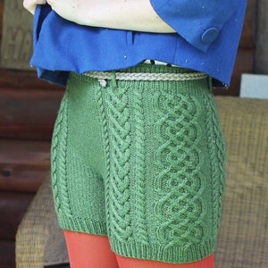 Bombshell Shorts Knitting Pattern by Katie Canavan
