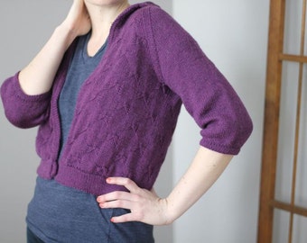 Julep Jacket Sweater Knitting Pattern by Katie Canavan