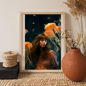 Dreamy Underwater Girl I (Digital Print)