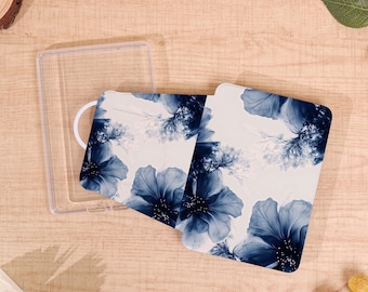 Ink Wash Flowers Kindle Case, Personalized Case, Kindle Paperwhite 10/11/12th, With Auto Wake, 360 degree rotating, Perfect Gift for Readers
