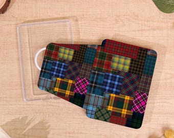 Scottish Plaid 360 Kindle Case,Kindle Paperwhite 10 - 12th,Kindle Colorsoft,With Auto Wake/Sleep,Create Your Own Kindle Case with Book Cover