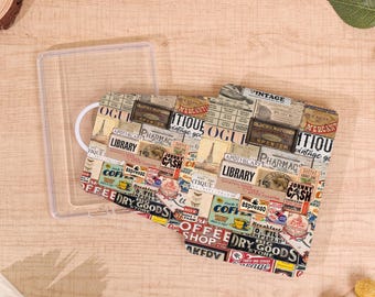 Aged Advertisement Collage All New 360 Kindle Case,Personalized Case,Kindle Paperwhite 10- 12th,With Auto Wake/Sleep,Gift for Reading Lovers