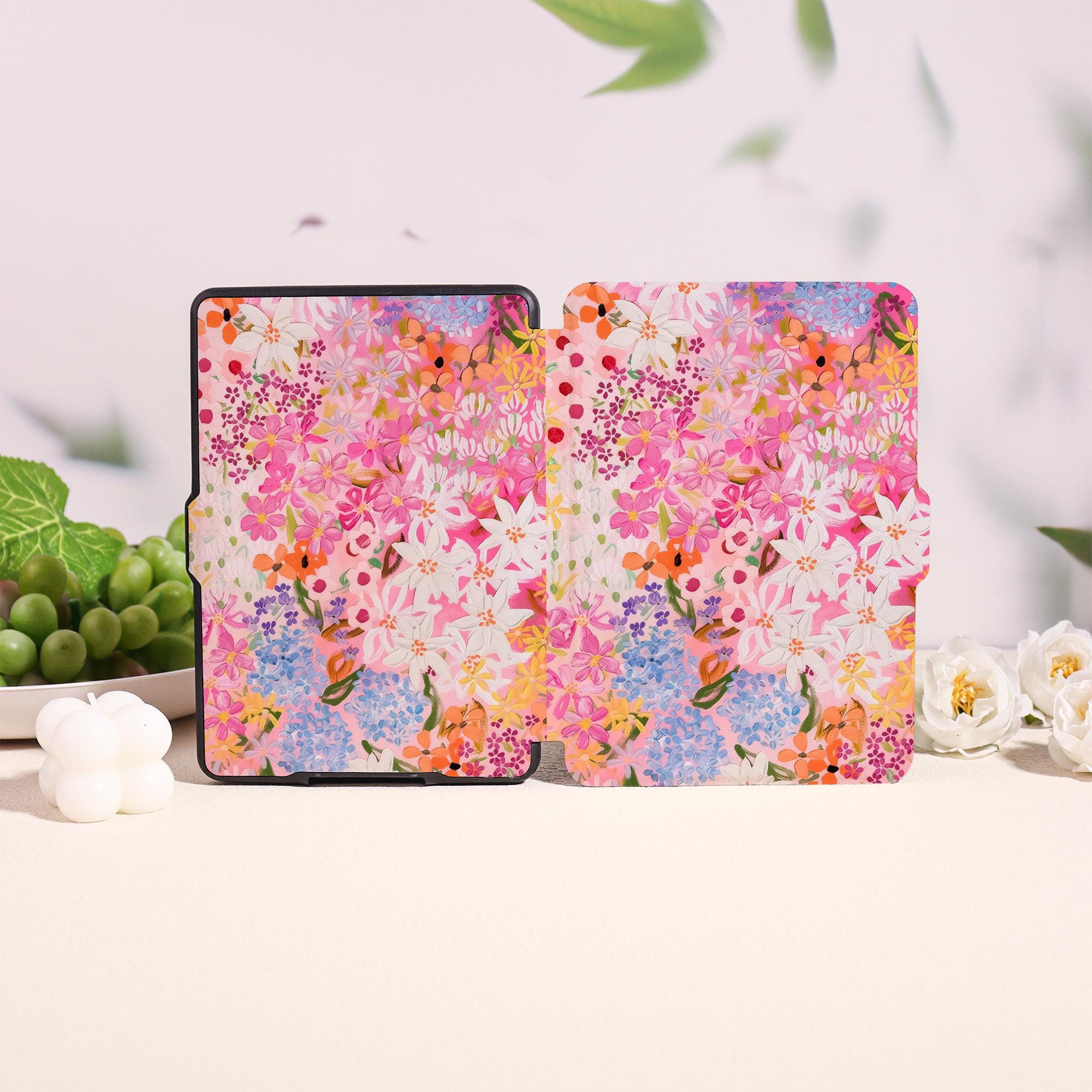 Vibrant Floral Kindle Case for Kindle 2025,paperwhite 12/11/10th &kobo ...