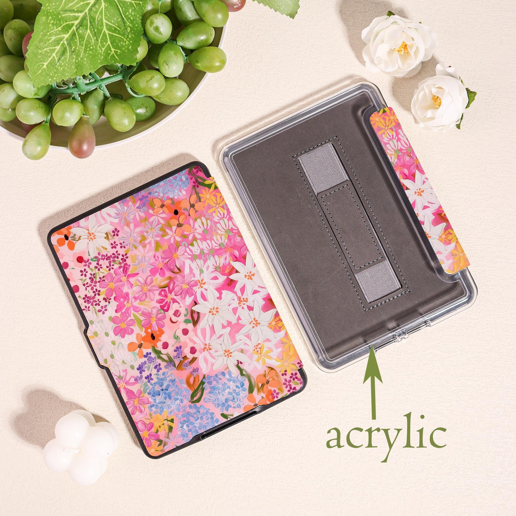 Vibrant Floral Kindle Case for Kindle 2025,paperwhite 12/11/10th &kobo ...