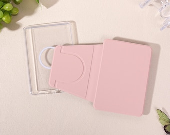 Solid Blush Pink 360 Rotating Kindle Case Fits Kindle Paperwhite 12/11/10th Oasis, Basic, Minimalist Cover with Stand, Books Lover Shell