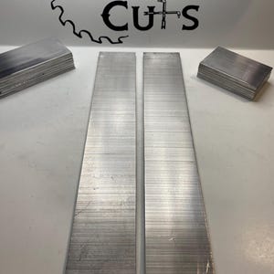 1/4” Thick Aluminum 2” x 12” (2) pcs. 6061, bar stock, mill stock, aluminum plate, T6511