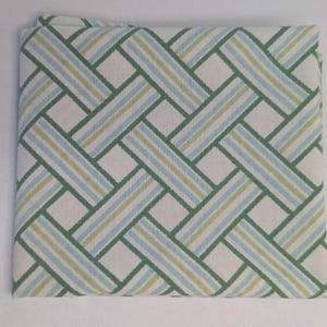 Green Basketweave Vintage Sheet Fat Quarter