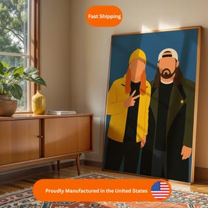 Jay and Silent Bob Poster: Faceless Pop Art, Kevin Smith Film