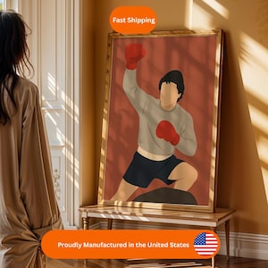 Rocky Balboa - Sylvester Stallone Poster | Minimalist Movie Art | Perfect for Film Lovers