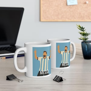 Lionel Messi - Inter Miami FC Ceramic Mug | Football Fan Coffee Cup, Gift for Friends, Office Decor, Soccer Fan